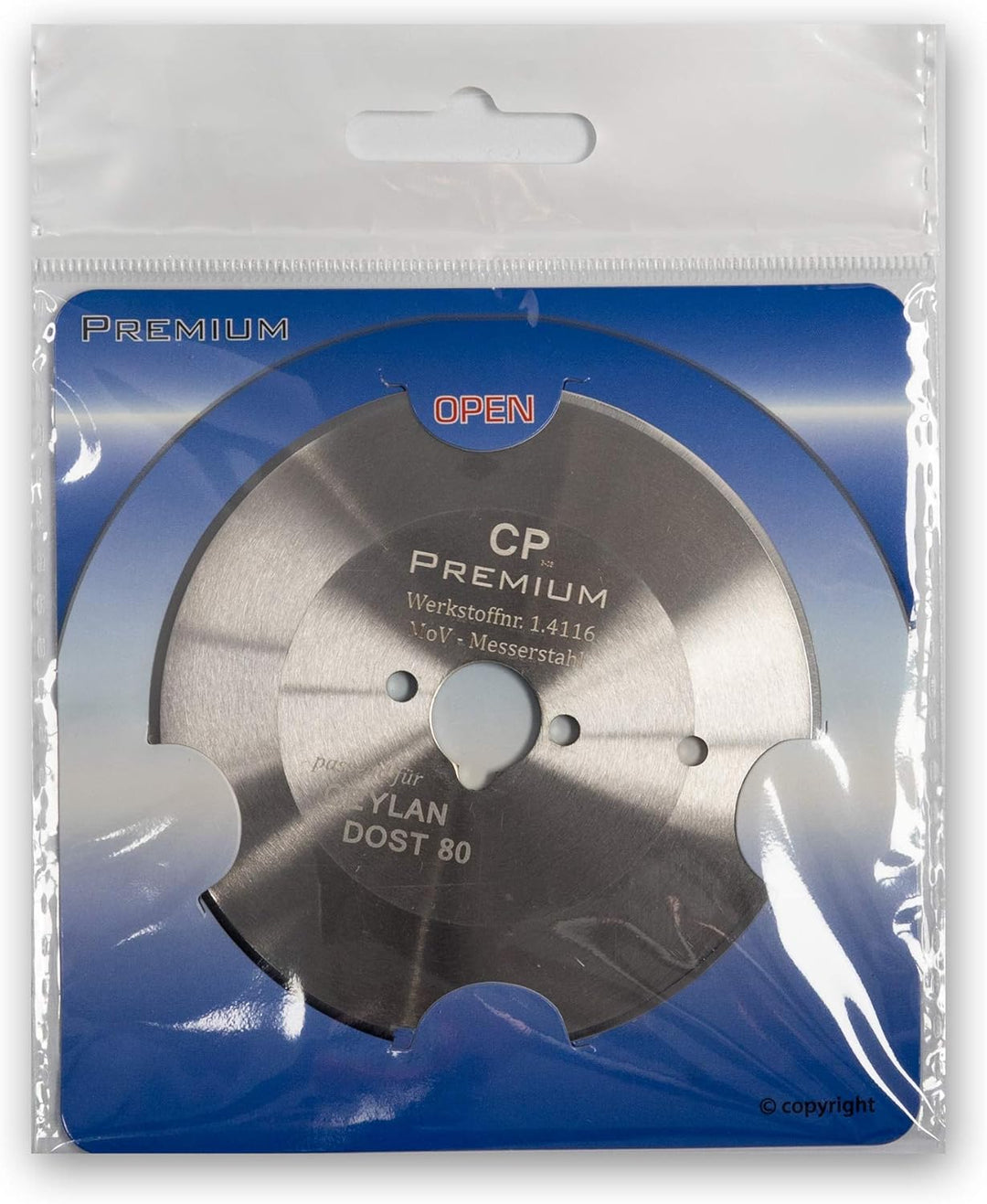 Canpolat GASTRONICS Kreismesser für Ceylan - 80 mm, glatt - Dönermesser aus Edelstahl in Premium Qua