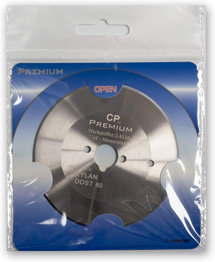 Canpolat GASTRONICS Kreismesser für Ceylan - 80 mm, glatt - Dönermesser aus Edelstahl in Premium Qua