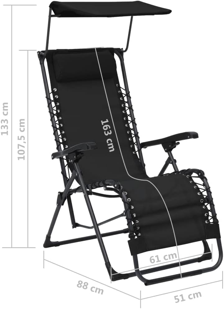 vidaXL 2X Liegestuhl Klappbar Gartenstuhl Sonnenliege Relaxliege Gartenliege Strandliege Campingstuh