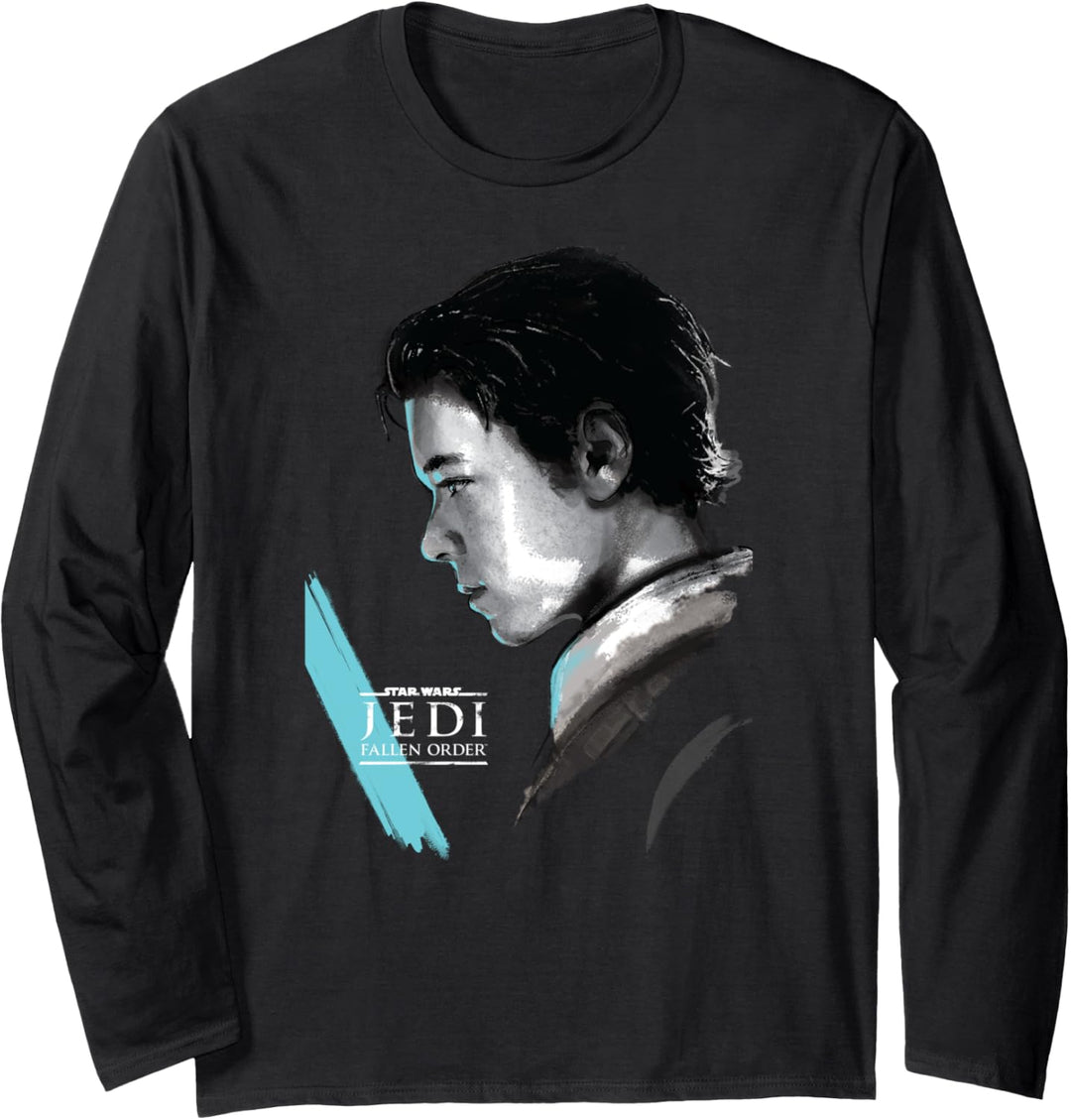 Star Wars Jedi Fallen Order Cal Kestis Profile Langarmshirt