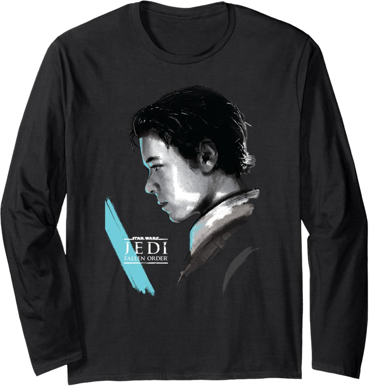 Star Wars Jedi Fallen Order Cal Kestis Profile Langarmshirt