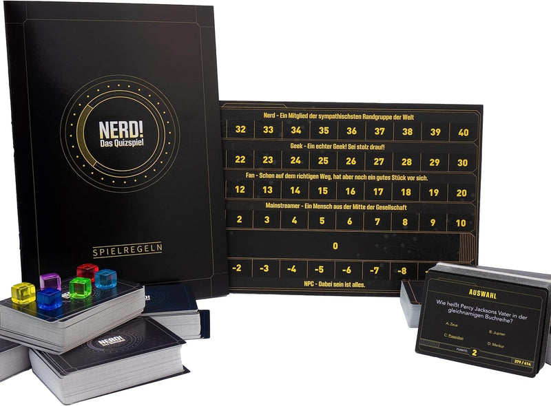 getDigital Nerd-Quiz Wissensspiel (Deutsch) - Ratespiel Kartenspiel mit Fragen zu verschiedenen Fand