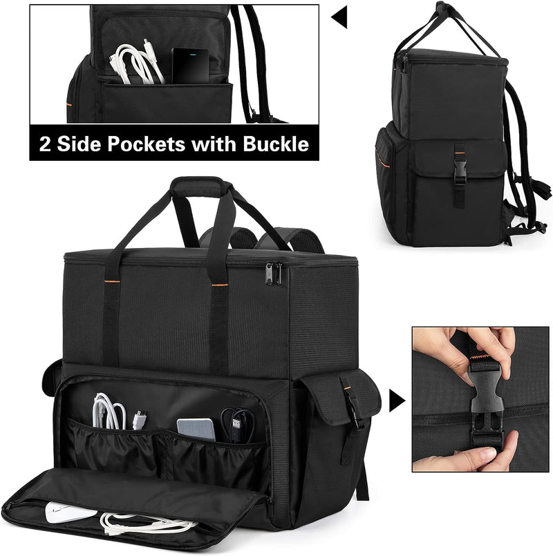 Trunab PC Host Tragetasche, Computer Rucksack für Prozessoren, Maus, Tastatur, Kopfhörer und Kabel,