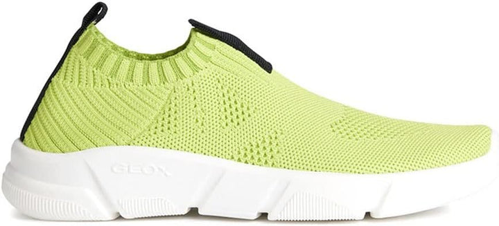Geox Jungen J Aril Boy A Sneakers 34 EU Lime Black, 34 EU Lime Black