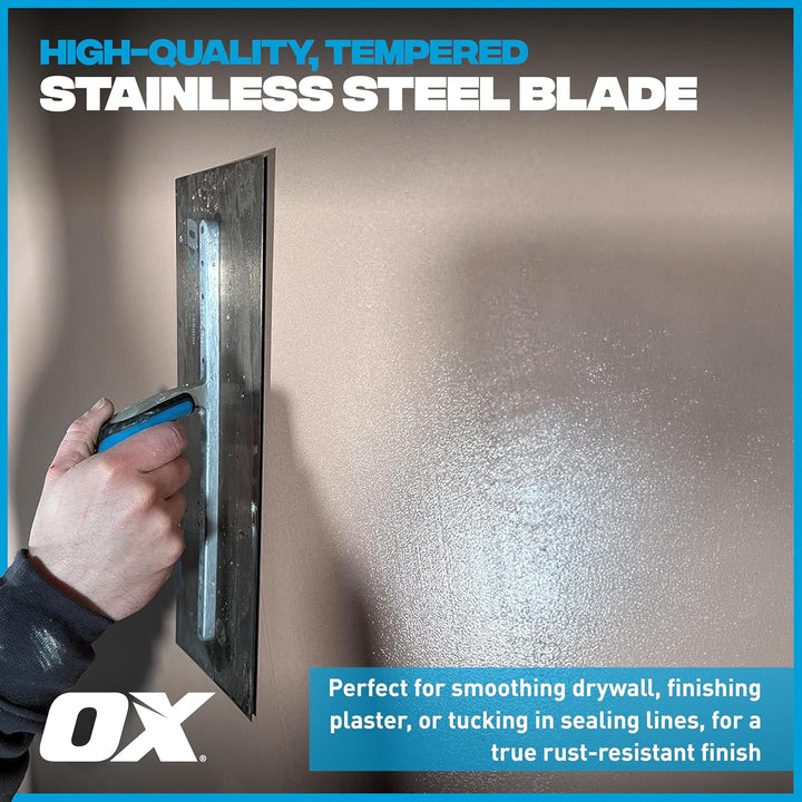OX Pro Stainless Steel Plasterers Trowel - 114 X 280mm 114 x 280 mm, 114 x 280 mm