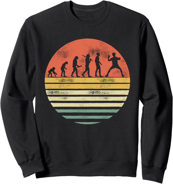 Lustige Tischtennis Evolution Retro Ping Pong Geschenk Sweatshirt