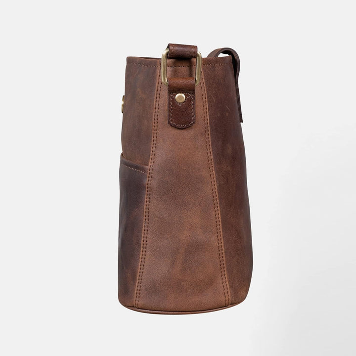 LEABAGS Leder Handtasche Damen I Premium Echtleder Umhängetasche I Damen Schultertasche I Damentasch