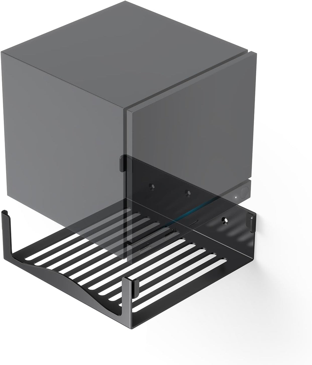 Wandhalterung kompatibel mit Steam Machine, robuste Metallhalterung mit belüftetem Boden, platzspare