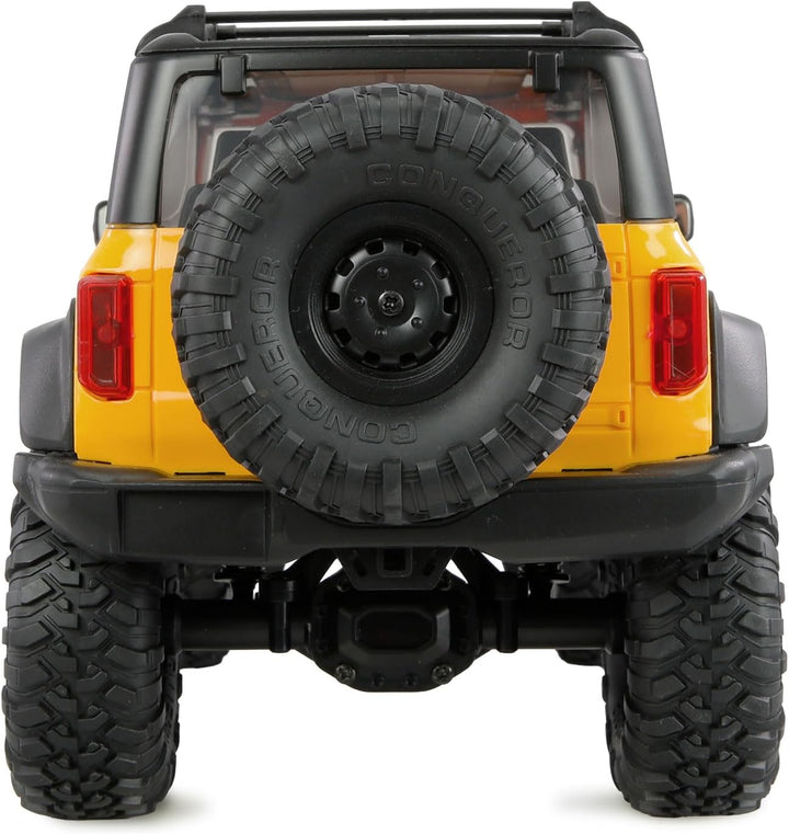 Amewi AMXRock Mini-Caballo Scale Crawler 4WD 1:16 RTR gelb inkl. Fernsteuerung, Akku, Ladekabel