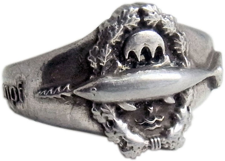Deutscher Ring,Traditionsring der Kampfschwimmer mit Motto"Lerne leiden ohne zu klagen"