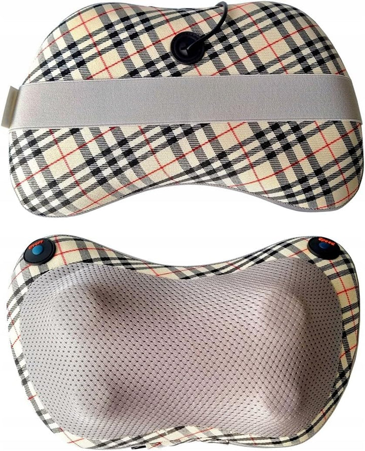 Oromed ORO-PILLOW Masseur Dos, Ventre, Ceinture, HIPS, Jambes, Cou, Épaules Beige, Noir