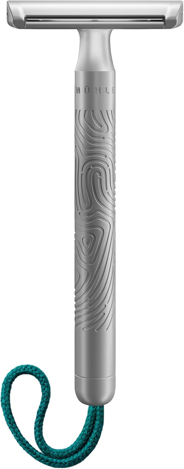 MÜHLE Companion Rasierhobel - Unisex Sicherheitsrasierer mit türkiser Kordel - nachhaltige, umweltsc