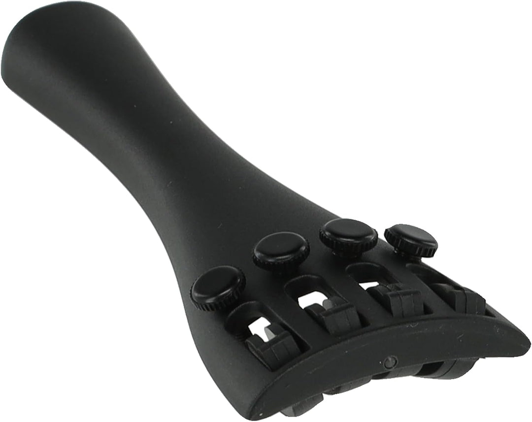 Wittner Violin Saitenhalter 1/2 Hi-Tech Kunststoff mit 4 Feinstimmern, ultraleicht, Schwarz