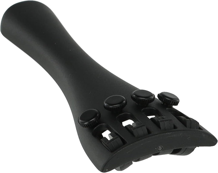 Wittner Violin Saitenhalter 1/2 Hi-Tech Kunststoff mit 4 Feinstimmern, ultraleicht, Schwarz