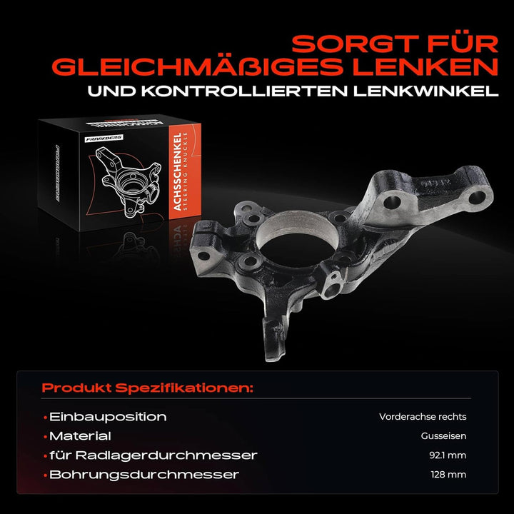 Achsschenkel Radaufhängung Vorne Rechts für Tucson TL TLE 1.6L 2.0L 2.4L 2015-Heute 51716F8100