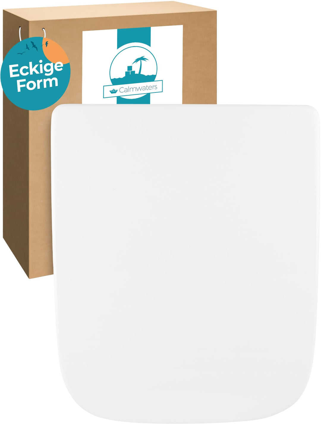 Calmwaters® Antibakterieller WC Sitz für Keramag Renova Nr. 1 Plan 202150 & 202160, Toilettensitz mi