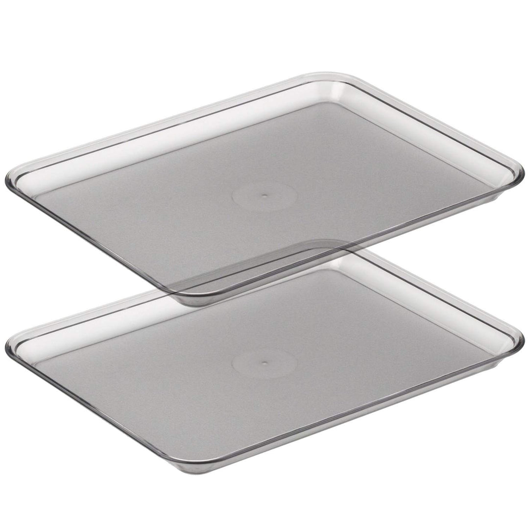 Graef 0000011 Tablett für Allesschneider, Kunststoff, 18 x 24 cm, transparent (2er Pack)
