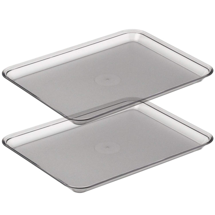 Graef 0000011 Tablett für Allesschneider, Kunststoff, 18 x 24 cm, transparent (2er Pack)