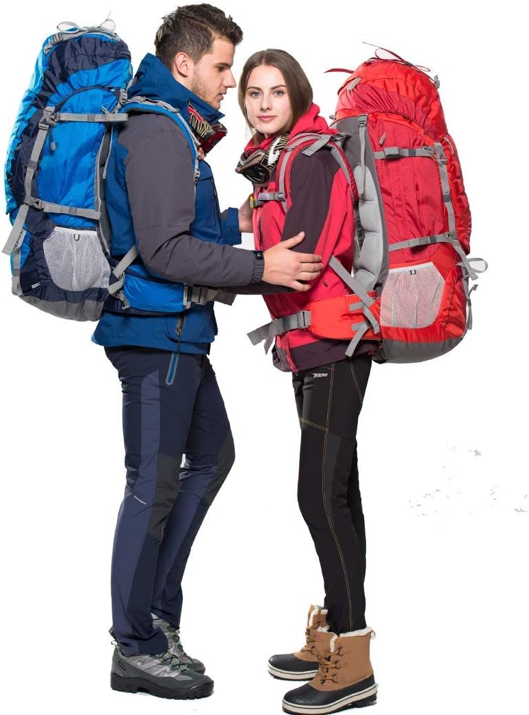 MOUNTAINTOP Trekkingrucksack 80L Wanderrucksack Herren Damen Reiserucksack Grosser Rucksack mit Rege