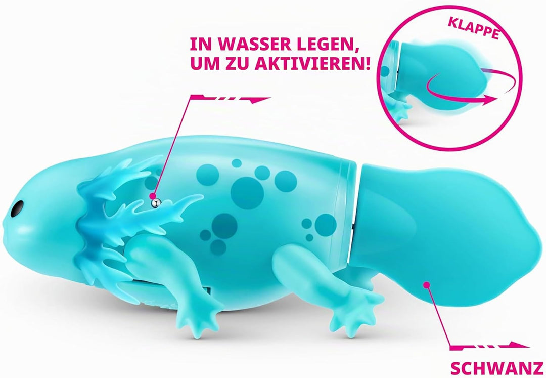 Pets Alive Swimming Axolotls von ZURU (2 Pack), schwimmender Roboter-Axolotl, elektronisches Haustie