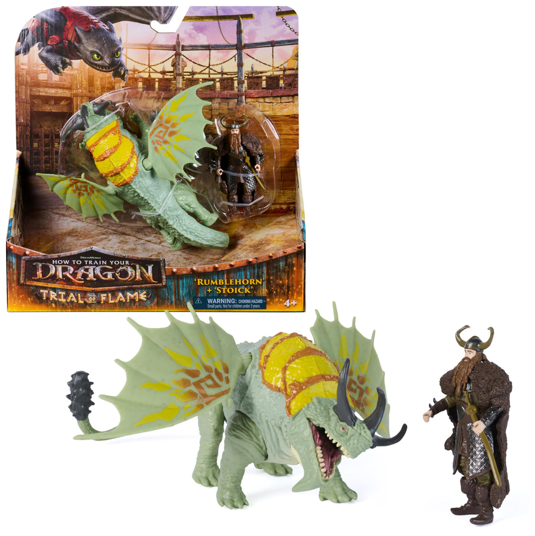 Dreamworks Dragons, Drachenzähmen leicht gemacht - Wikinger & Drachen Actionfiguren-Set, Haudrauf &