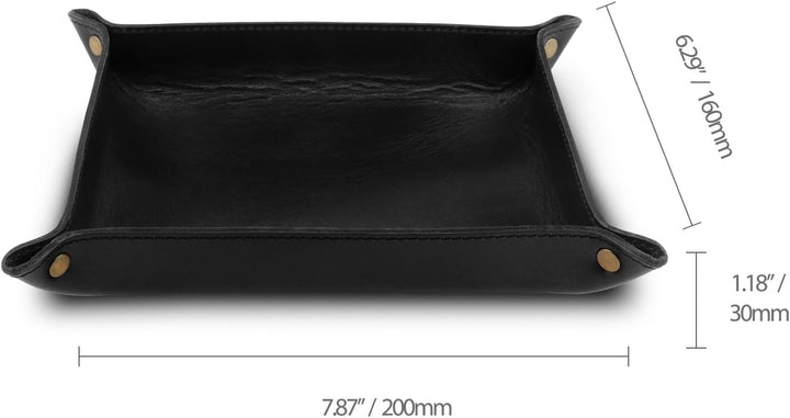 Londo Echtleder Leder Taschenleerer - Vide Poche - Ledertablett Organizer, Praktische Aufbewahrungsb