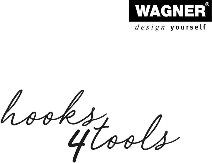 WAGNER - hooks4tools - Wandhaken DOUBLE - 125 x 80 x 45 mm, Stahl beschichtet schwarz, für Geräte, K