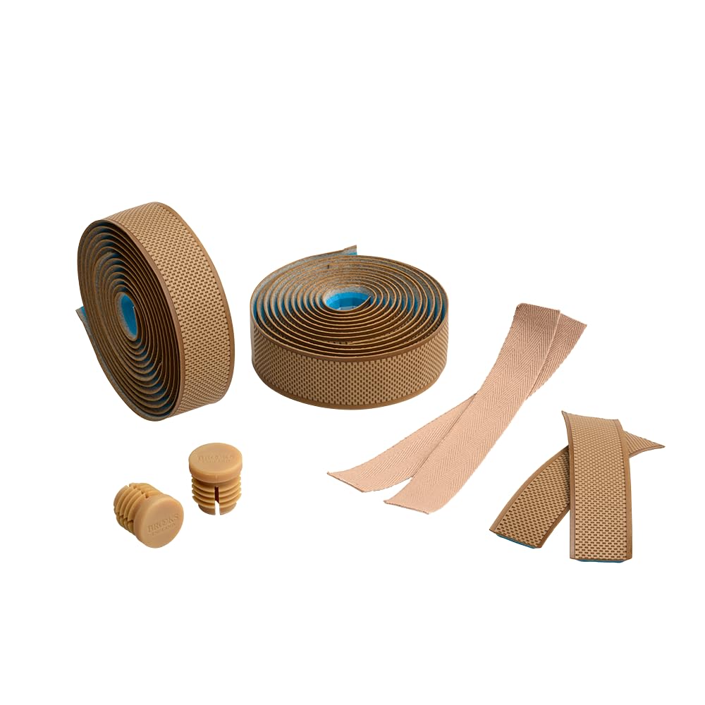 Brooks Rubber Bar Tape-Natural-New22 Griff für Erwachsene, Unisex, bronzefarben
