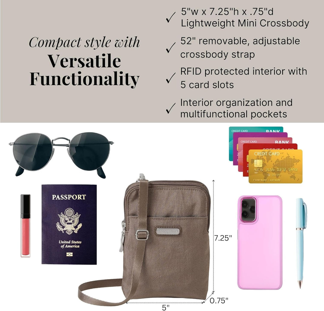 Baggallini Mini Einheitsgrösse Portobello Shimmer, Einheitsgröße Portobello Shimmer