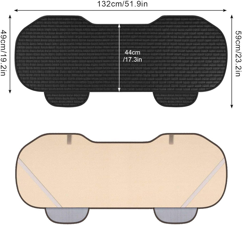 Universal Rücksitzkissenbezüge Auto, 132x49cm Auto Sitzauflagen, Anti Rutsch Sitzkissen Auto, Weich