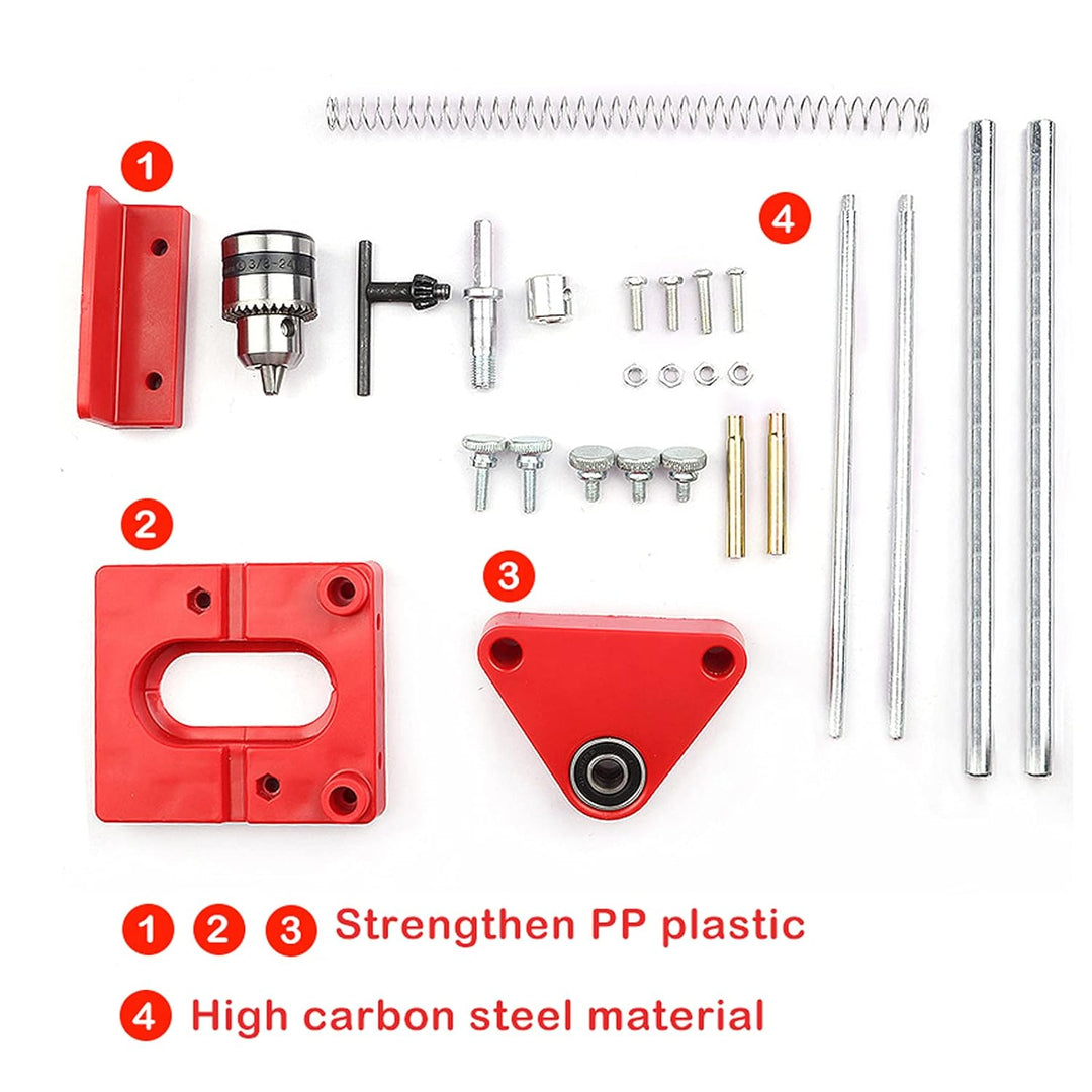 Adjustable Woodworking Drill Locator, Aluminium Punch Locator Drill Template Guide, Einstellbarer Lo