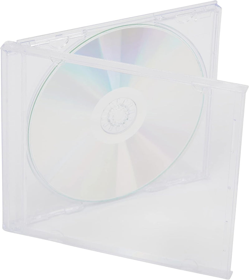 DragonTrading® CD-/DVD-Hüllen, transparent, Profi-Qualität, 10 Stück