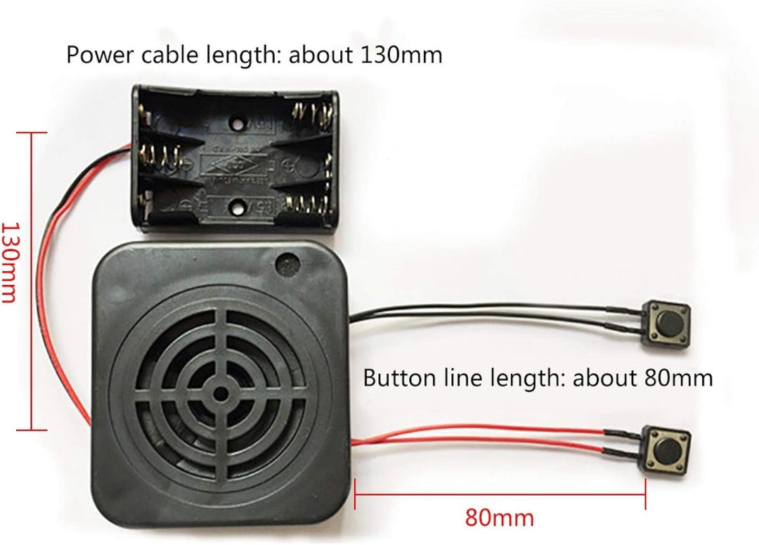 DIY Aufnahmebox, Tonaufnahmemodul, 3W 4 Minuten Sprachaufzeichnungsbox für die Aufnahme von Spielzeu