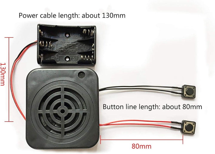 DIY Aufnahmebox, Tonaufnahmemodul, 3W 4 Minuten Sprachaufzeichnungsbox für die Aufnahme von Spielzeu