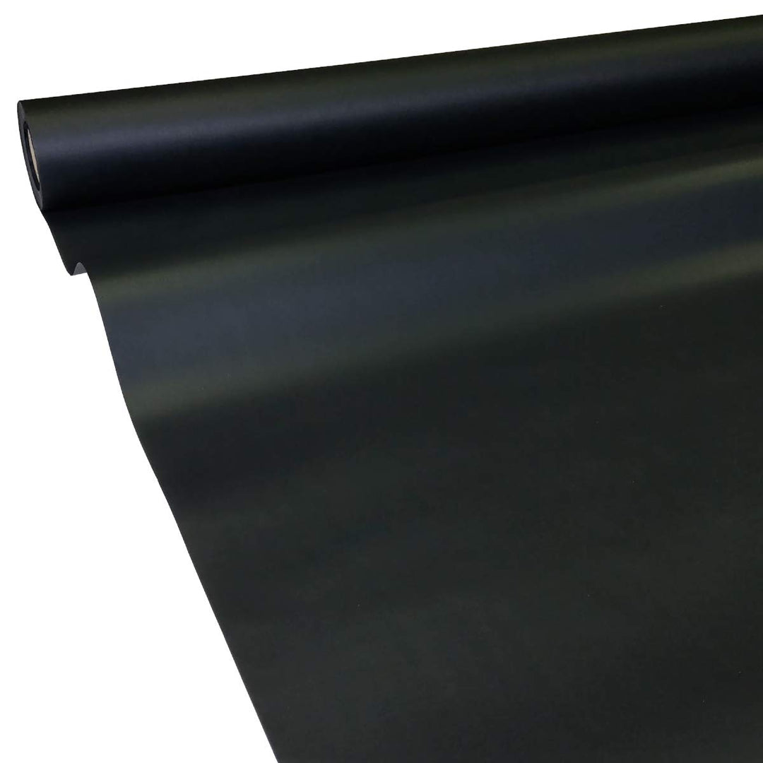 JUNOPAX Papiertischdecke 50m x 1,30m schwarz, nass- und wischfest 50 m x 1,30 m Schwarz, 50 m x 1,30