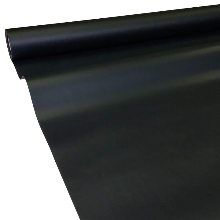 JUNOPAX Papiertischdecke 50m x 1,30m schwarz, nass- und wischfest 50 m x 1,30 m Schwarz, 50 m x 1,30