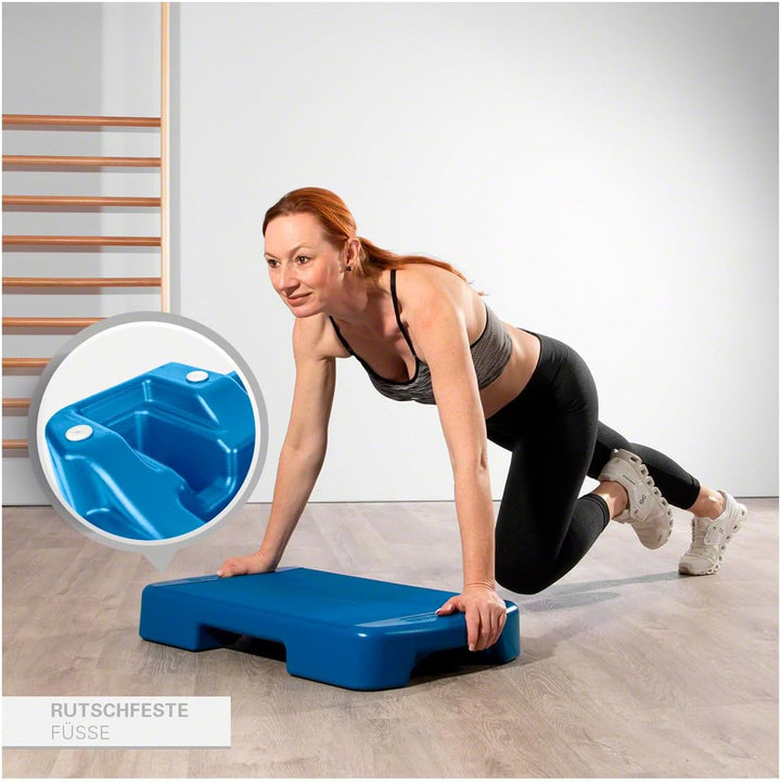 Sport-Tec Steppbrett, LxBxH 70x40x10,5 cm Blau, Blau