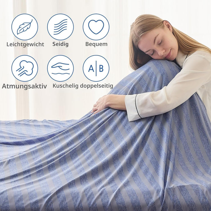 EMME Kühldecke Kühlende Decke, Arc-Chill Q-Max>0,5, 274 x228 cm, 2 in 1 Doppelseitige Dünne Sommerde