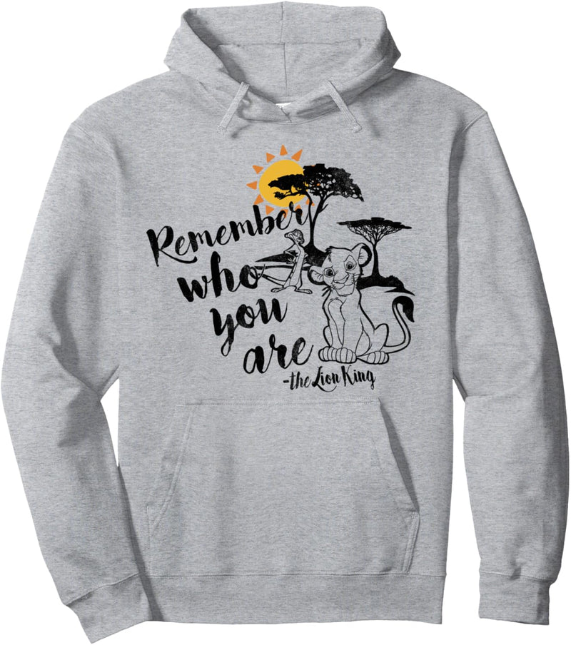 Disney The Lion King Simba Remember Who You Are Quote Pullover Hoodie