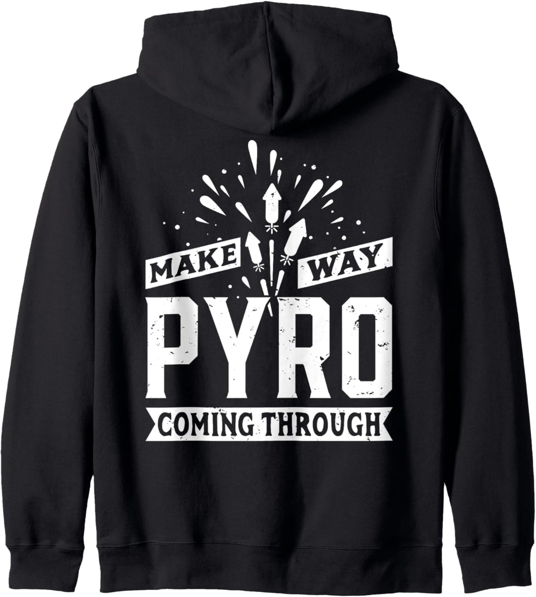 Aus dem Weg, hier kommt die Pyro - Pyrotechniker Feuerwerk Kapuzenjacke