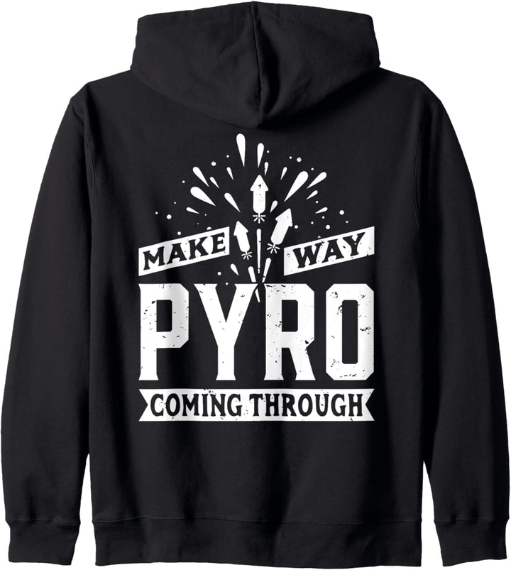 Aus dem Weg, hier kommt die Pyro - Pyrotechniker Feuerwerk Kapuzenjacke