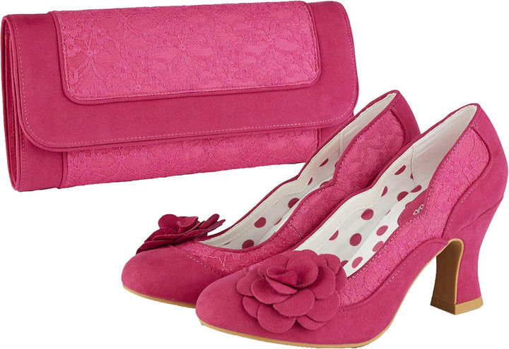 Ruby Shoo Damen Tirana Clutch Handtasche 50216 S Fuchsia, S Fuchsia
