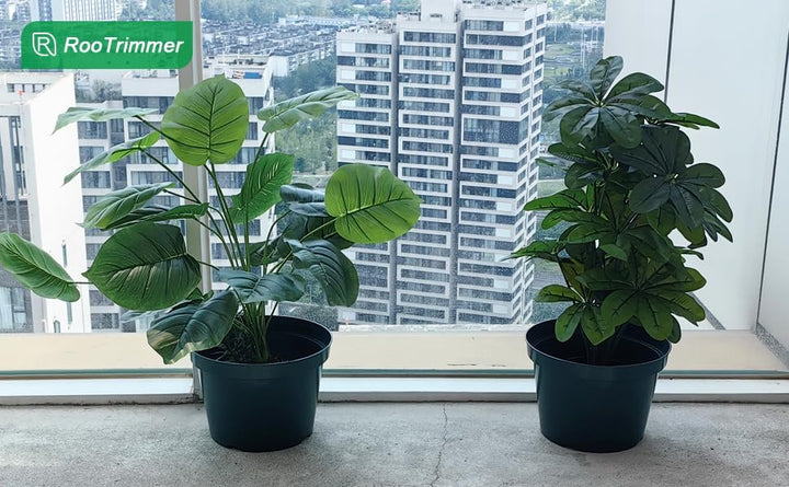 Pflanzentöpfe 20pcs 20cm Kunststoff-Pflanzentöpfe Stabiler runder Blumentopf für Anbau und Aussaat d