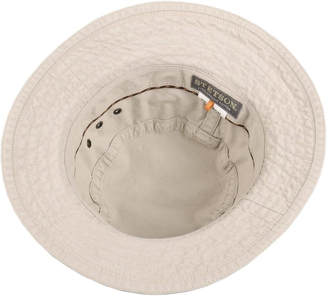 Stetson Reston Fischerhut Damen/Herren - Sommerurlaub Frühling/Sommer, beige, 54 cm