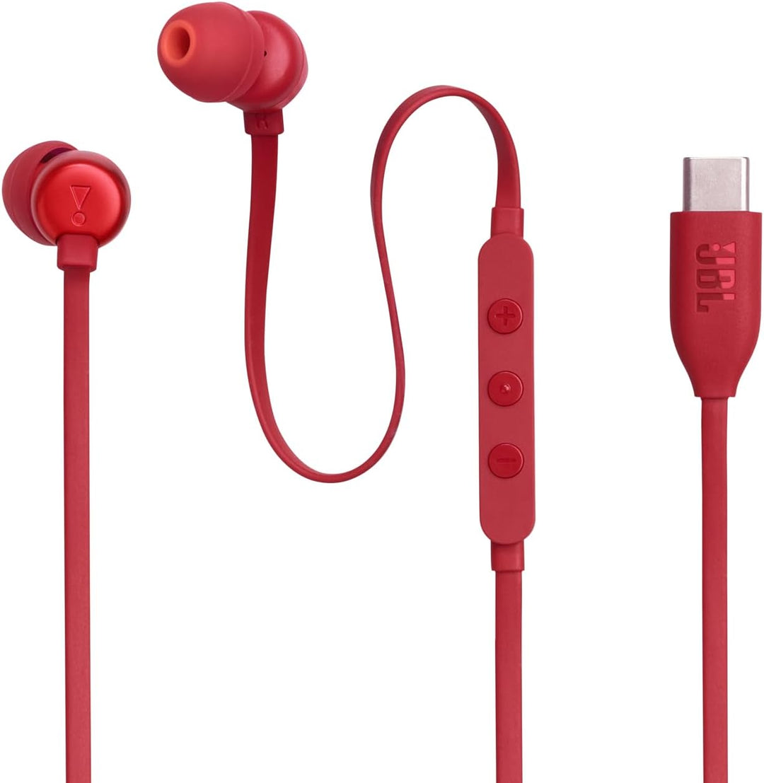 JBL Tune 310 C Kopfhörer – Kabelgebundene In-Ear-Kopfhörer mit JBL Pure Bass Sound, Mikrofon und USB