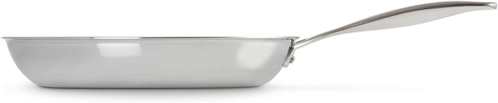 Le Creuset Unbeschichtete flache Pfanne aus 3-ply PLUS Edelstahl 28 cm, 96602528000100 28 cm Unbesch
