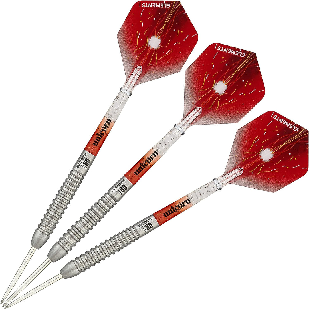 Unicorn Striker Dartpfeile, Typ 5, 80% Wolframstahl 21 g rot, 21 g rot