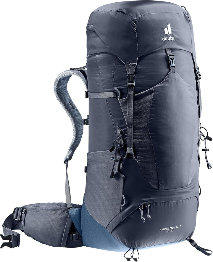 deuter Herren Aircontact Lite 50 + 10 Trekkingrucksack (1er Pack) Black-marine 50+10 L Einfarbig, Bl
