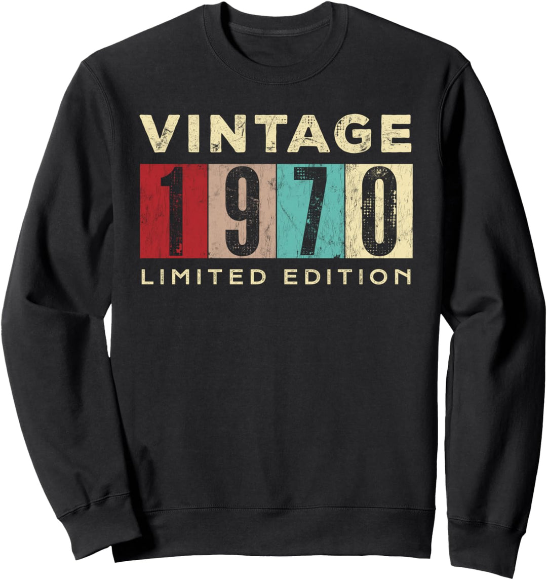 Vintage 1970 Limited Edition Gift 50th Birthday | 50th Retro Sweatshirt