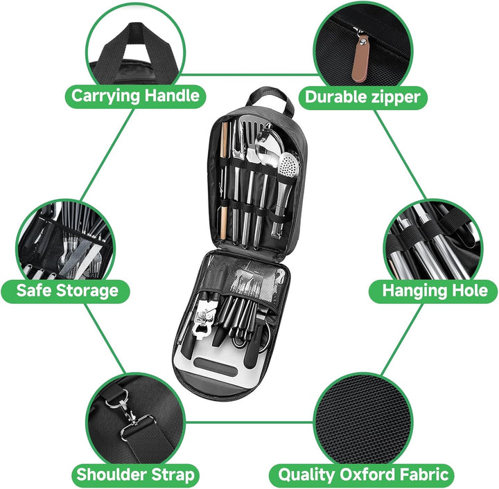 Camping Geschirr 27 Stück, Campinggeschirr Camper Furgoneta Accesorios, Picknicks Geschirr, Camping